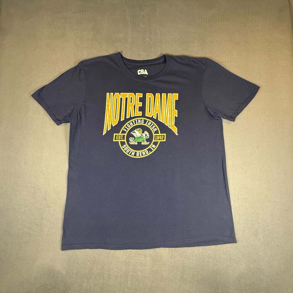 Notre Dame Fighting Irish Navy Blue Short Sleeve T-Shirt XL